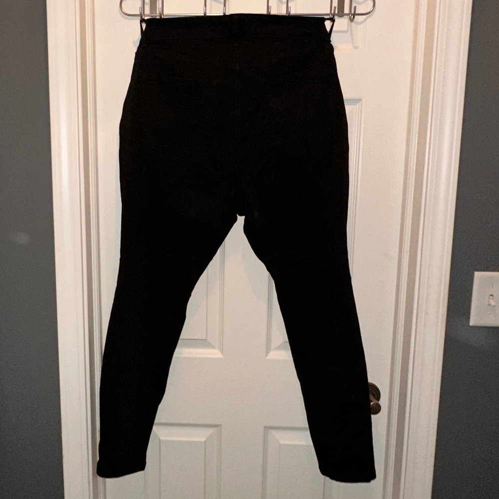 Lane Bryant size 18 high rise super stretch skinny jet black jeans